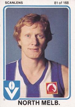 1981 Scanlens VFL #81 Keith Greig Front